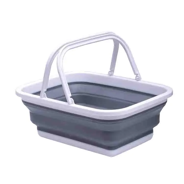 Promotion Price Portable Storage Container Plastic Foldable Collapsible Storage Baskets With Handle