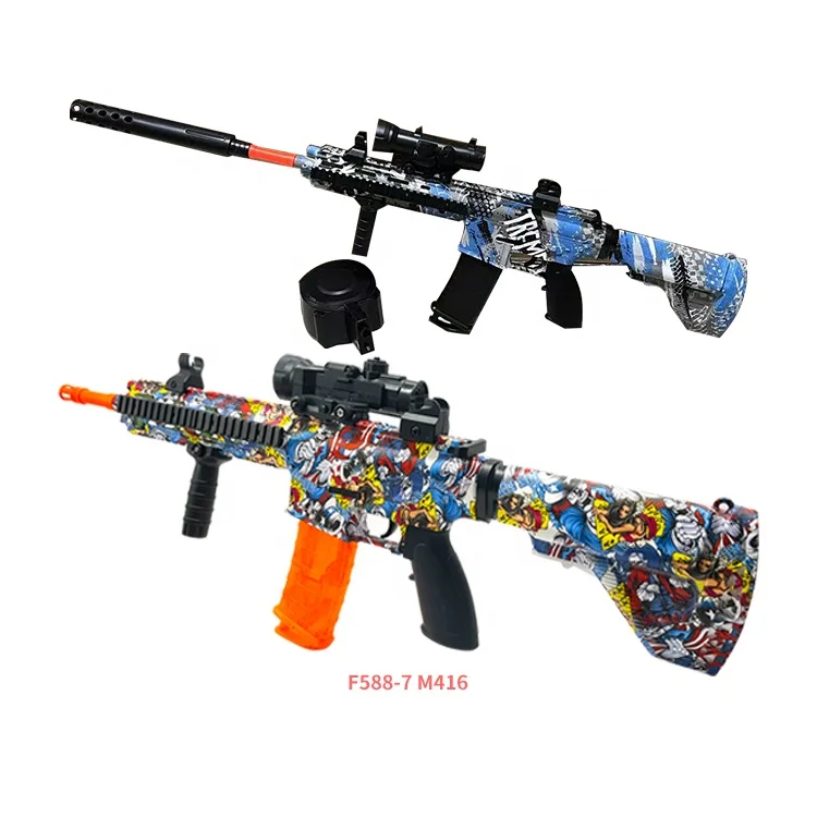 auto electric rainbow anstoy gel ball blaster toy kids water gun game gal jell blaster machine hydro jel blaster bb gun plastic