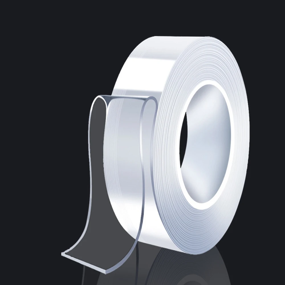 5m/16.5ft Nano Tape Reusable Washable Strong Wall Tape Removable Transparent Nano Adhesive Tape For Home and Office