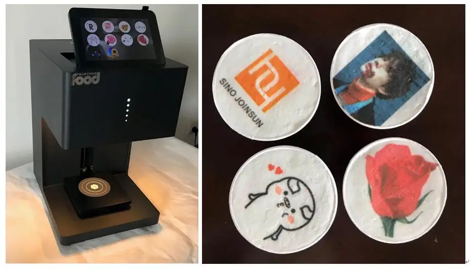 Wifi coffee printer equipped with tablet fashion appearance and small size is the best choice for consumers