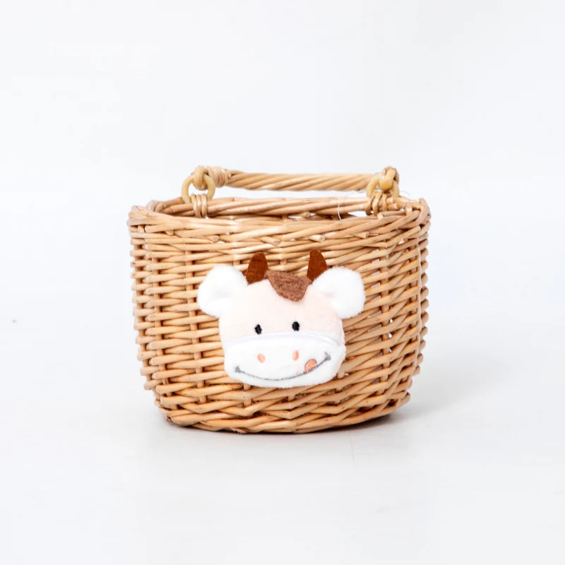 Kingwillow Rattan Baskets Rattan Wall Hanging Basket for Kitchen Rattan Hanging Basket