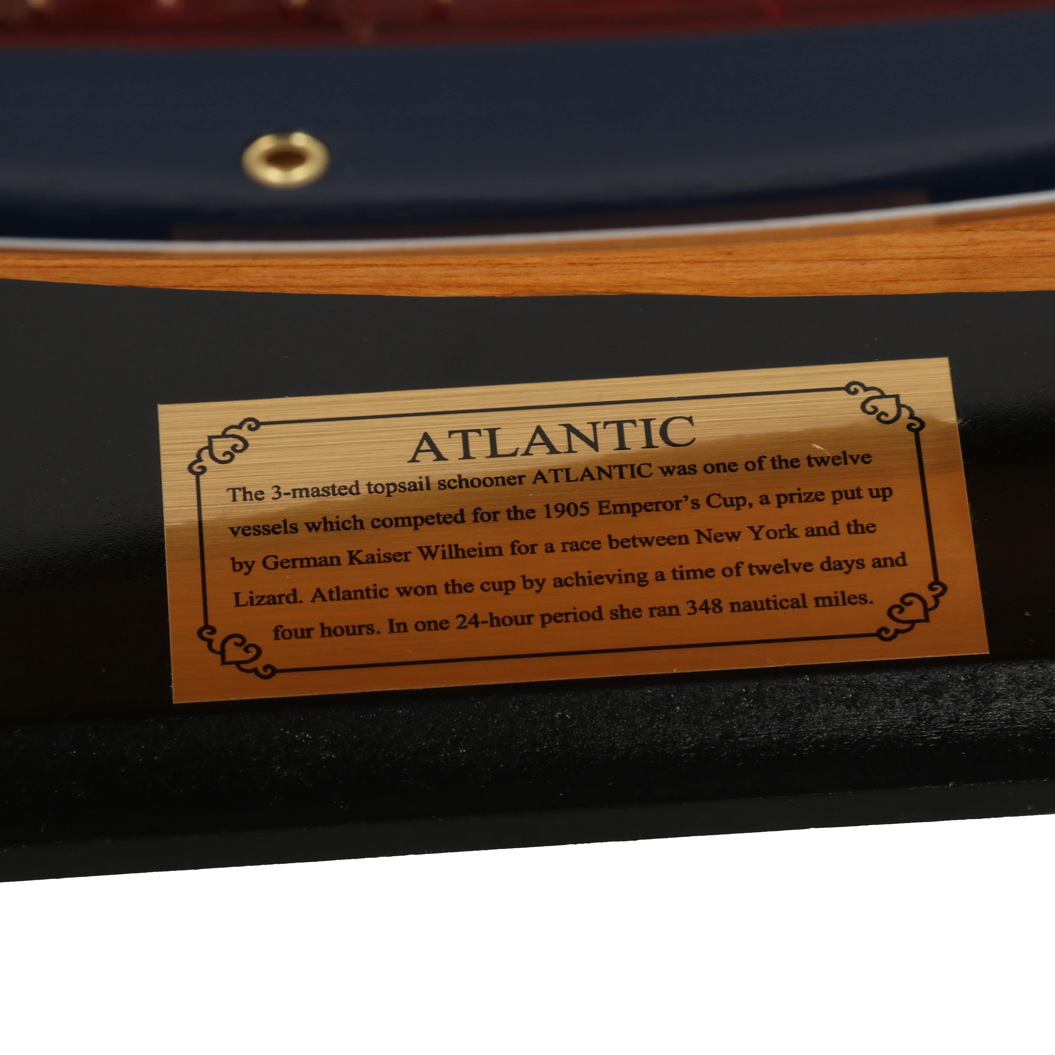 72cm Nautical Antique Atlantic wooden sailboat model scale model ship schooner wooden model ship maritime home decoration