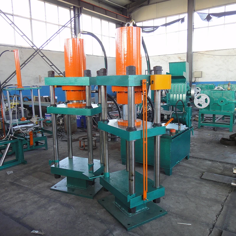 Four column hydraulic press waste plastic recycling processing and forming hydraulic press scallop plate press
