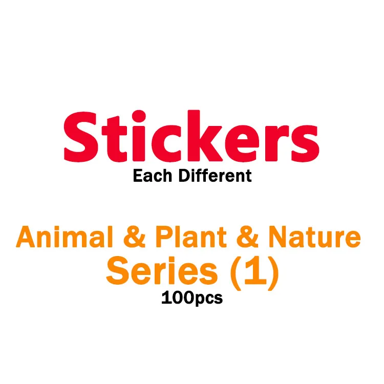 
2020 Best Sellers In Stock Cartoon Stickers Waterproof Logo Adhesive PVC Vinyl Stickers For Kids Room Walls Decorations 100PCS 