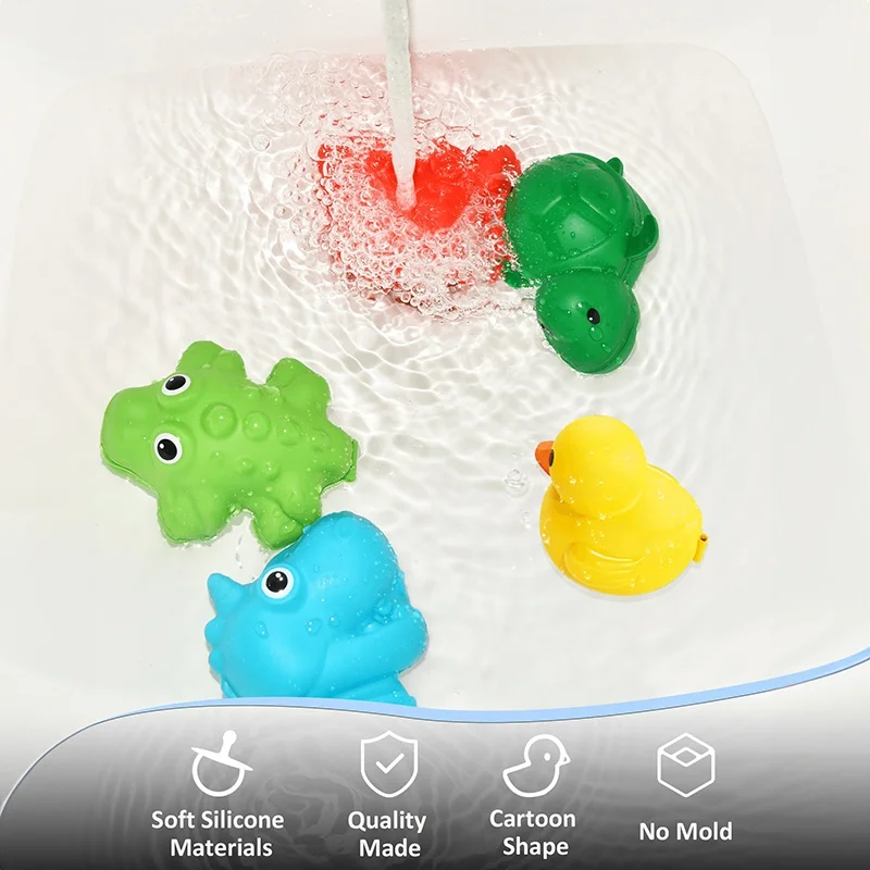 Summer Swimming Pool Funny Duck Toys For Kid Turtle Crab Kids Toy Bubble Bath Kids Shower Toys
