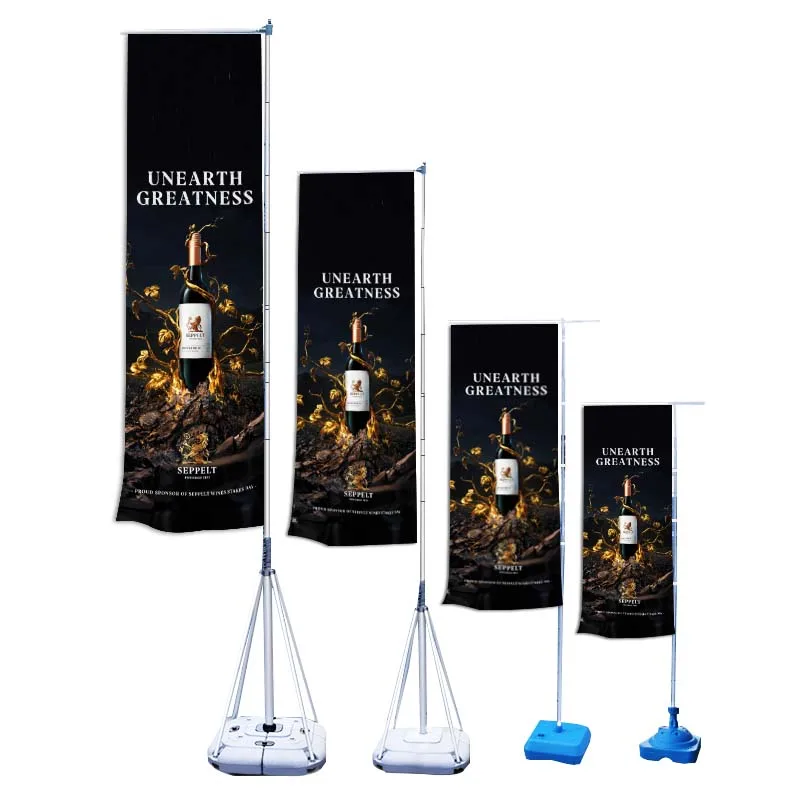 Tibet  Cheap Custom Car Advertising Banners Beach Custom Poles 4 Mbeach Flag Pole For Manufacturer