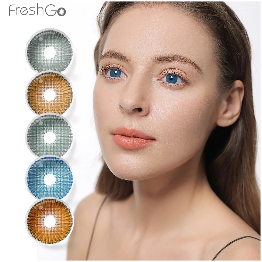 Freshgo 2023 New Arrival natural contact lenses New York series wholesale cosmetic eye contact lenses