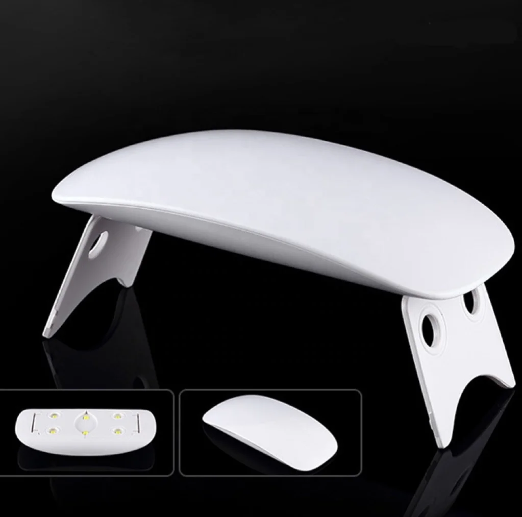 QUANYAN UV Nail Lamp and 6W Mini USB Portable LED Light for Gel Nail Polish