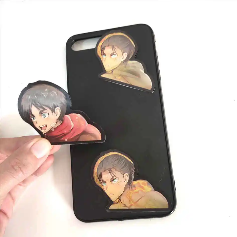 300designs Phone Stickers Wholesale Lenticular Motion Sticker for Mobile Phone Anime Demon Slayer Mobile Phone Anime