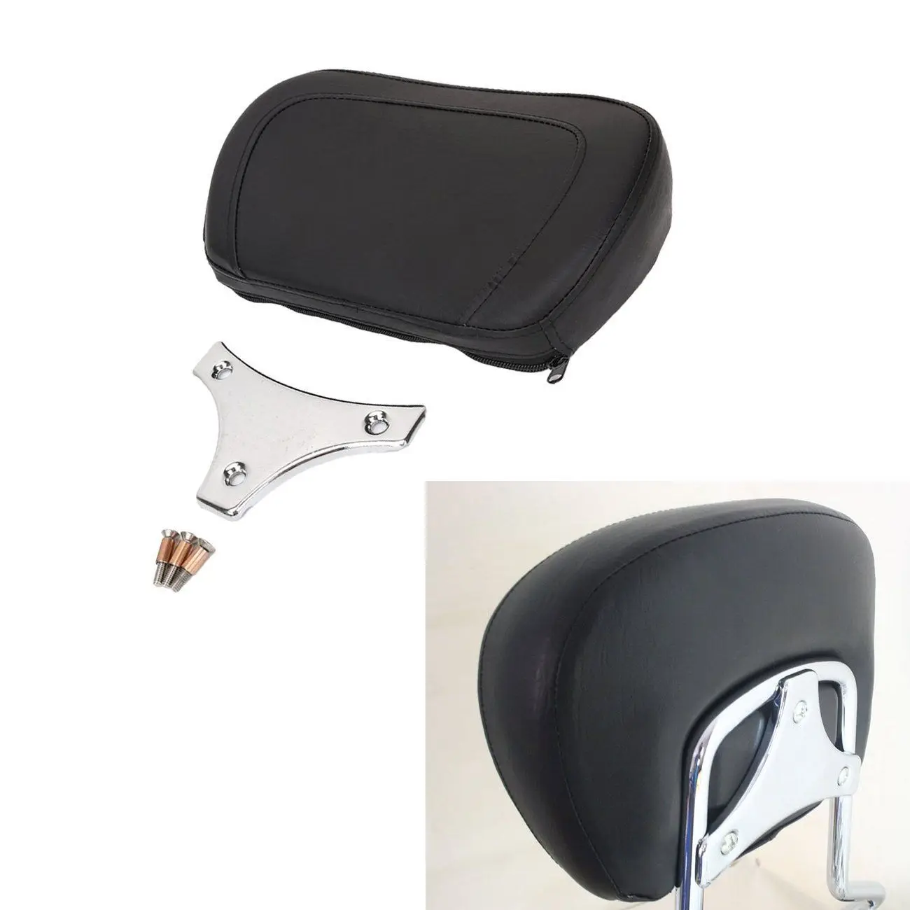 Motorcycle Sissy Bar Detachable Passenger rear tail Backrest Pad for Harley Touring FLHRC FLHR FLHX 1997-2017