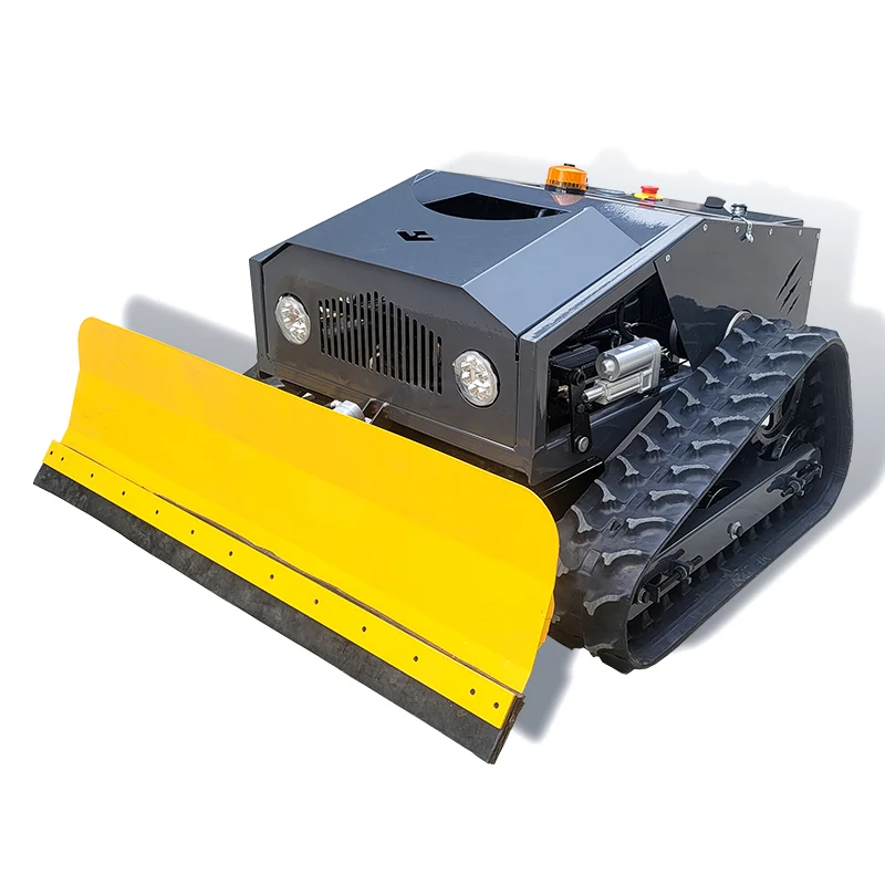 Cheap 7.5HP/9HP 1000mm Width Gasoline Remote Control Robot ATV Mini Snow Plow