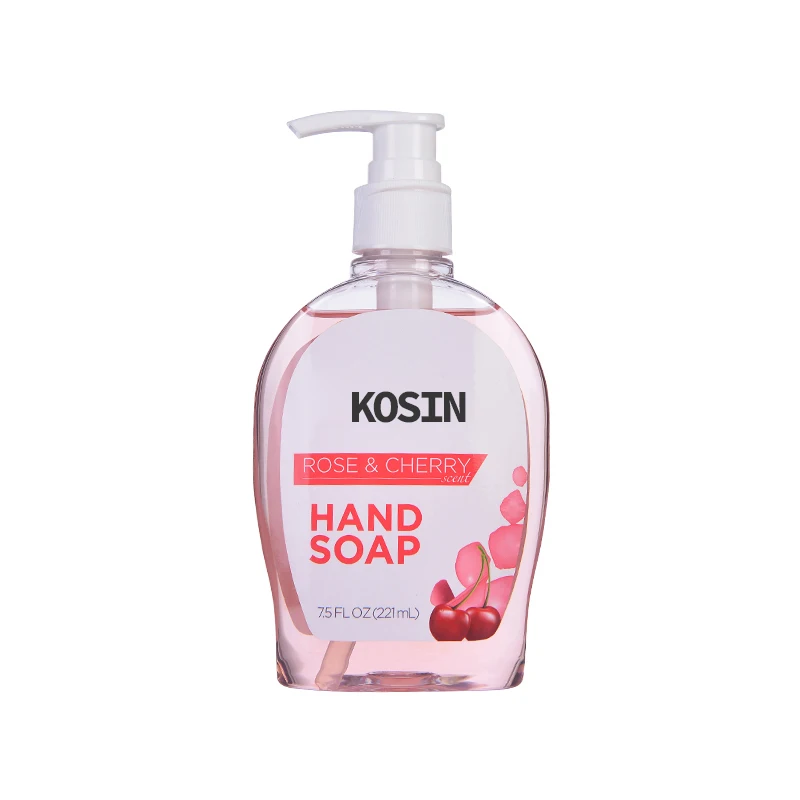 KouXin 220ml rose and cherry private label cleansing hand soap liquid