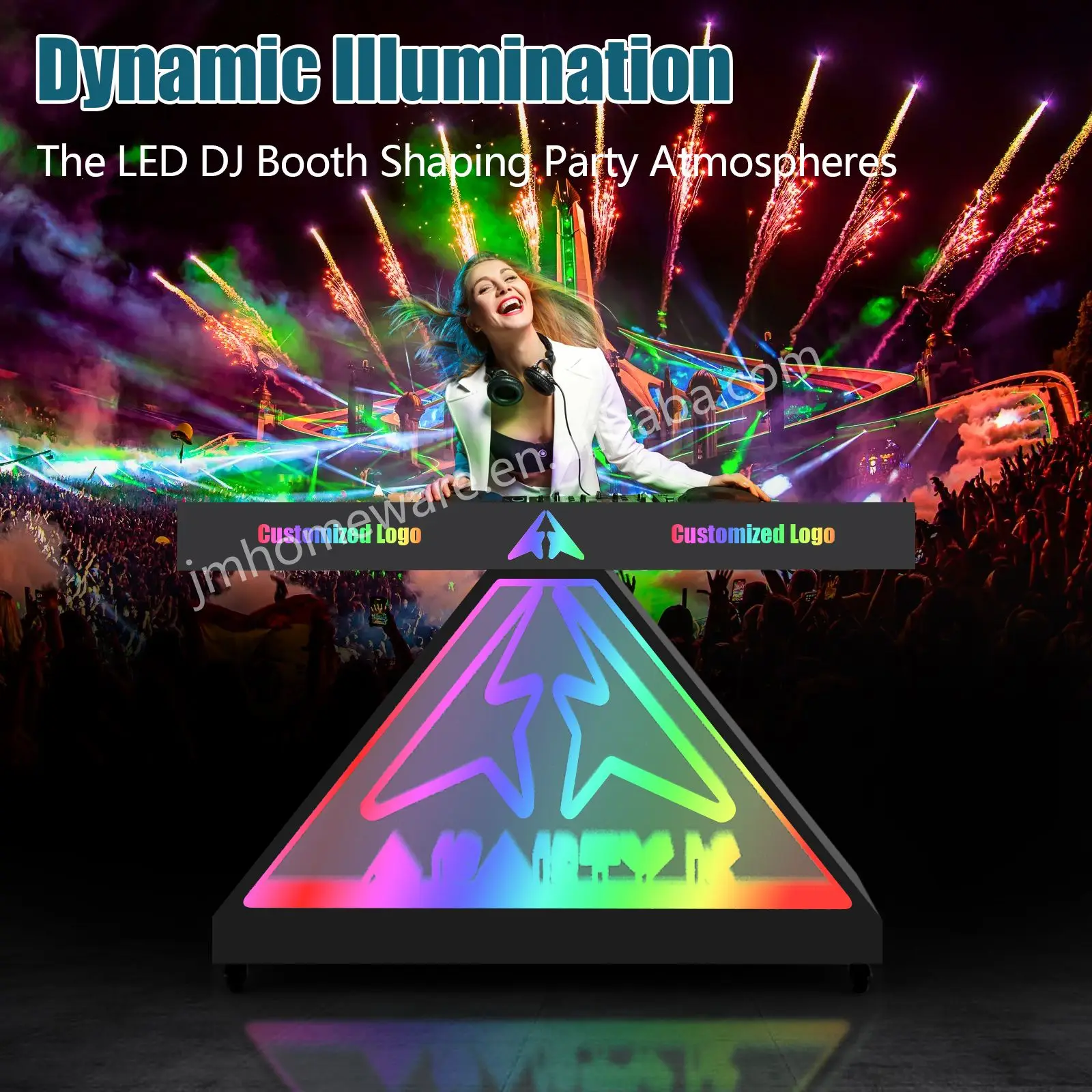 Led Lights Design Portable DJ Z Table Case Truss Table Dj Booth Stage For Nightclub KTV Bar