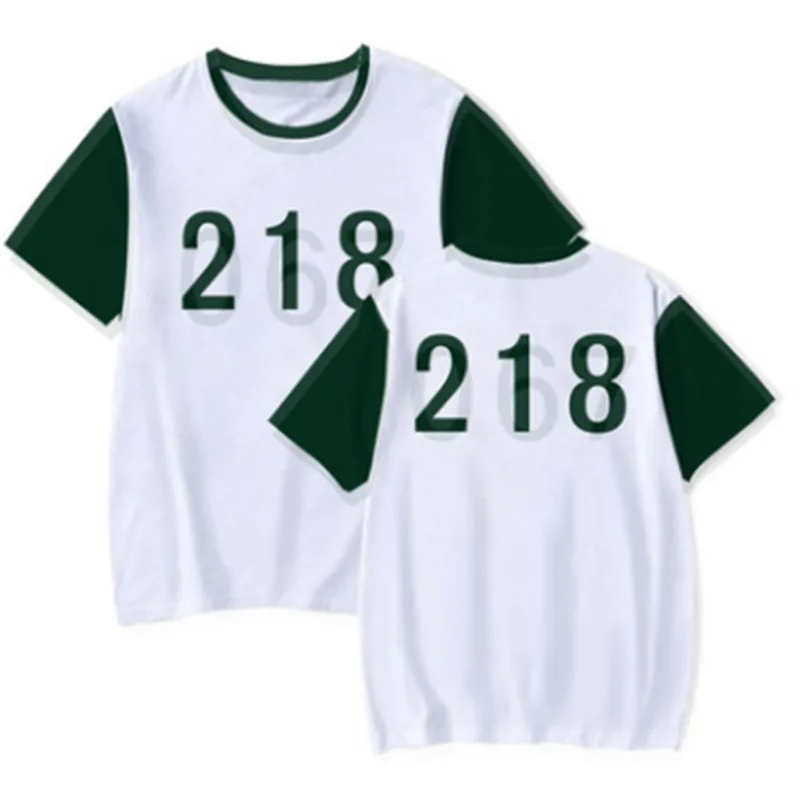 South Korea Movie Unisex Sports Fashion Short Sleeves Clothes 123 Game T-shirt