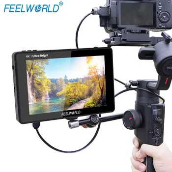 FEELWORLD LUT7 7 Inch DSLR Camera Field Monitor Video Monitor 3D LUT Touchsn FHD Resolution with 4K HDMI Input Output