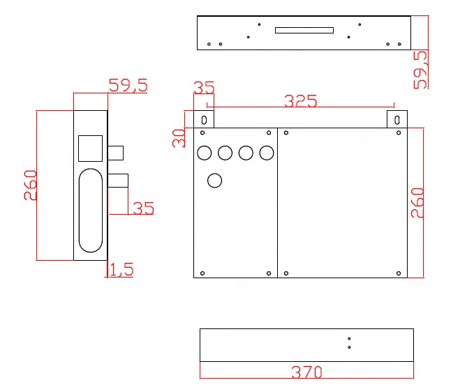 Elevator car Lift car top inspection box  for monarch  mctc-ctw-a9