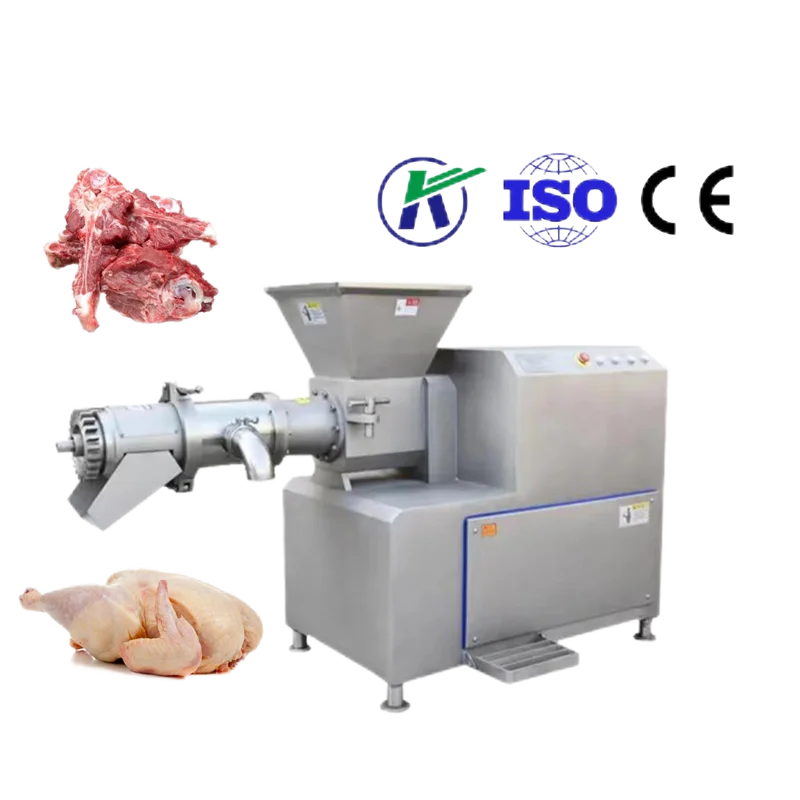 Low Temperature Poultry Beef Bone And Flesh Separator Automatic Bone And Meat Separator Machine