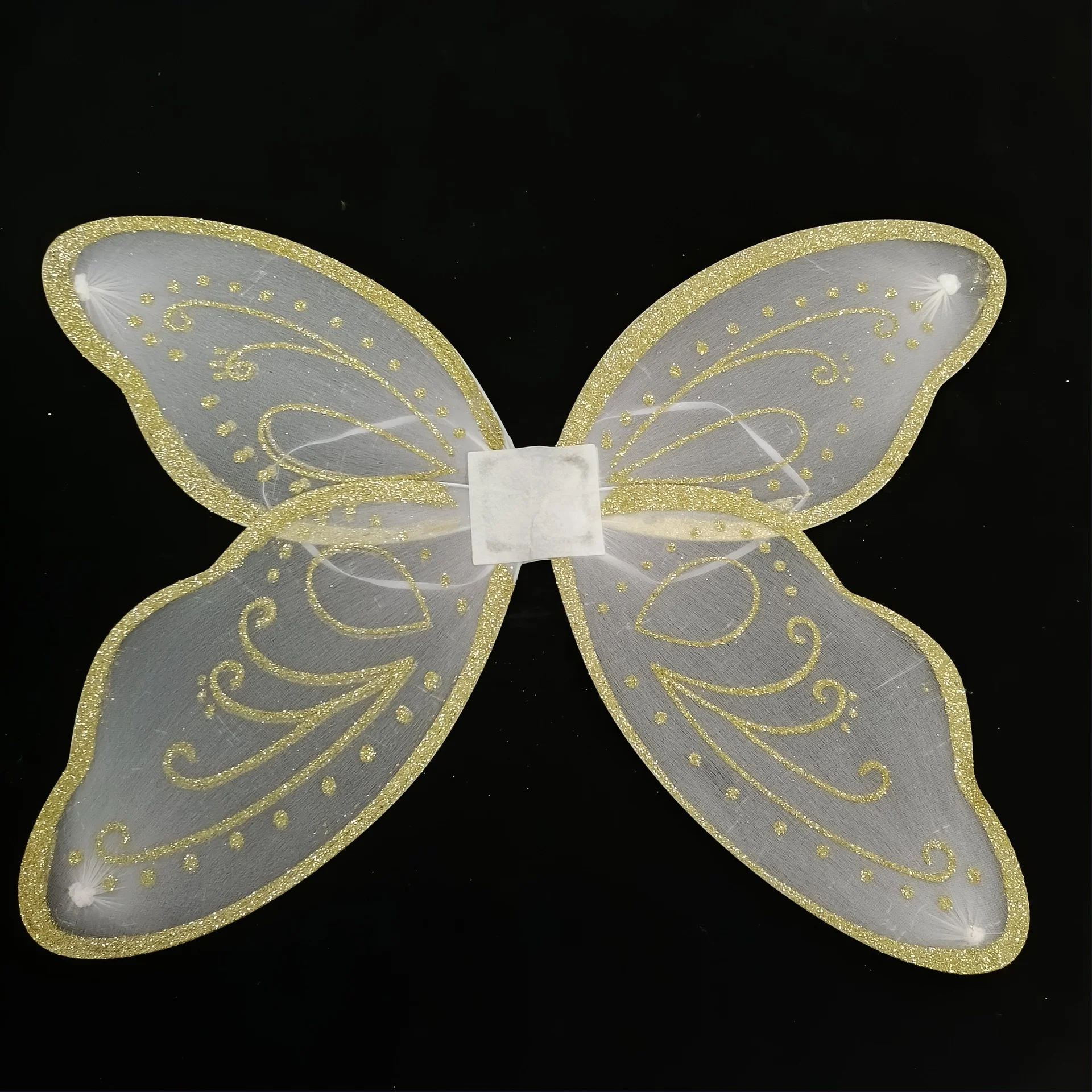 carnival party dress up accessories gold butterfly wings fairy wings for kids and adult