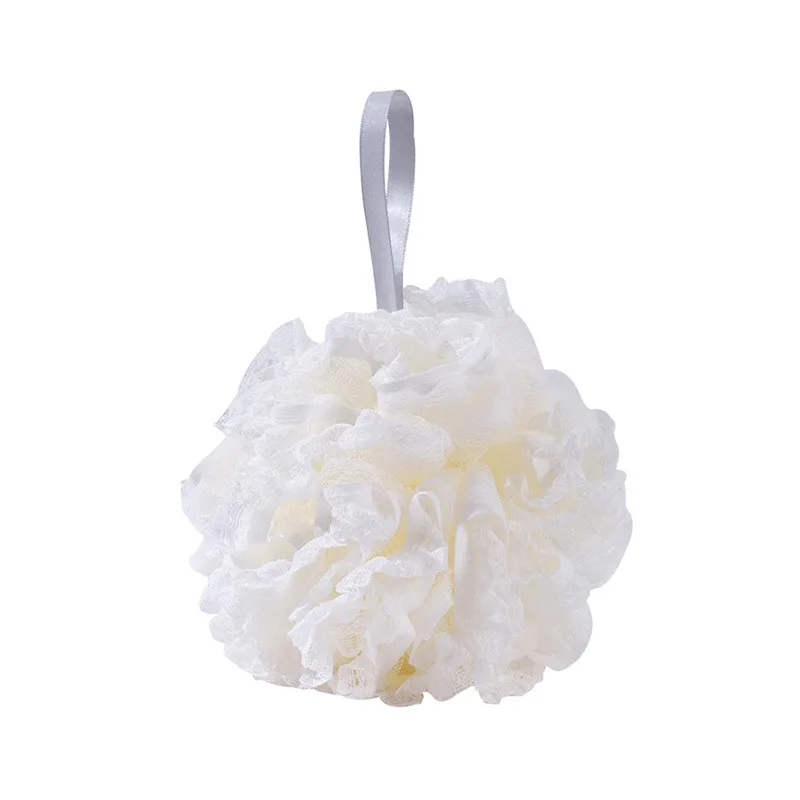 Wholesale Fast Foaming Bath Sponge Shower Loofahs Mesh Pouf Bath Brush Soft Net Body Scrubber Sponge Ball