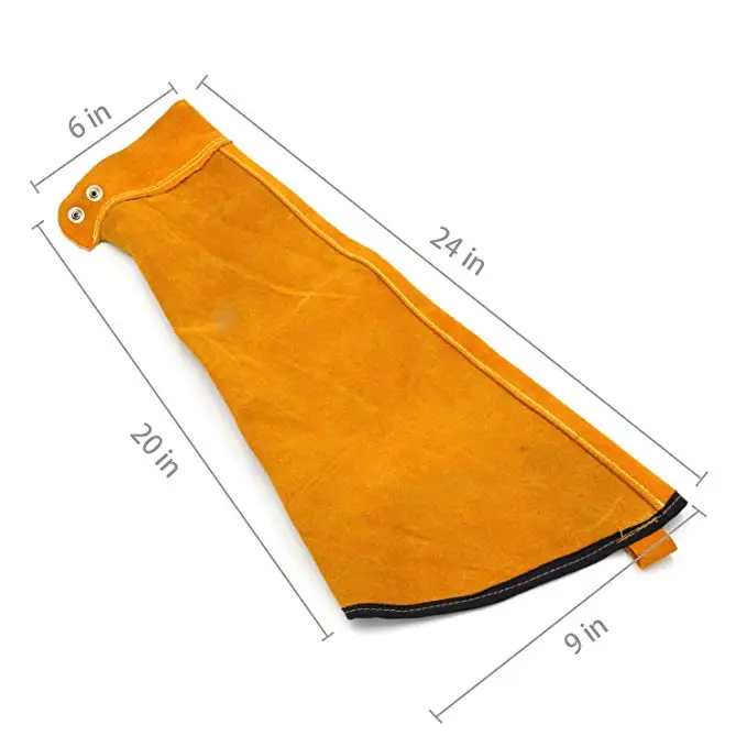 Swelder Cowhide Leather Protection Fire Resistant Welding Sleeves For Welding Safety Equipment