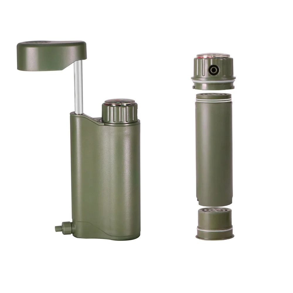 Outdoor Survival Emergency Water Filter Purifier Portable Pump Camping Hiking Emergency Gear