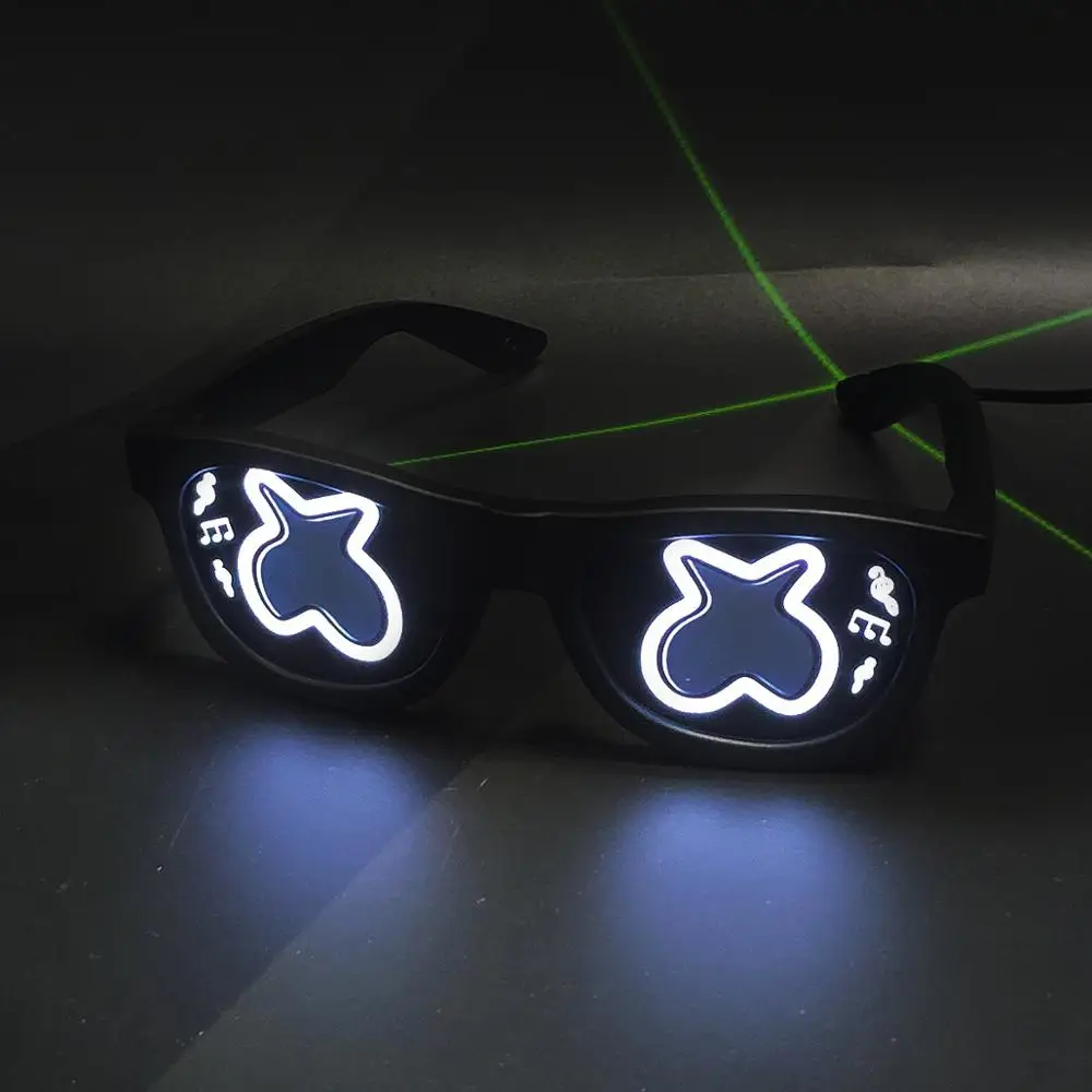 Новые стильные очки для Хэллоуина, светодиодные очки, очки с холодным светом
