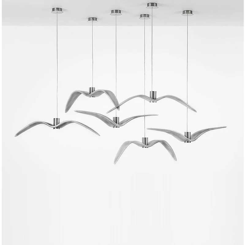
Nordic Modern Design Mini Creative Lights Decoration Seagull shape Chandelier Pendant Lamp Light For Restaurant Living Room 