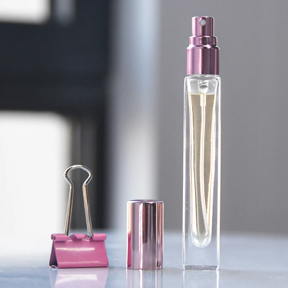 10ml Travel Perfume Bottle Portable Refillable Perfume Atomizing Bottle New Design Square Perfume Bottle