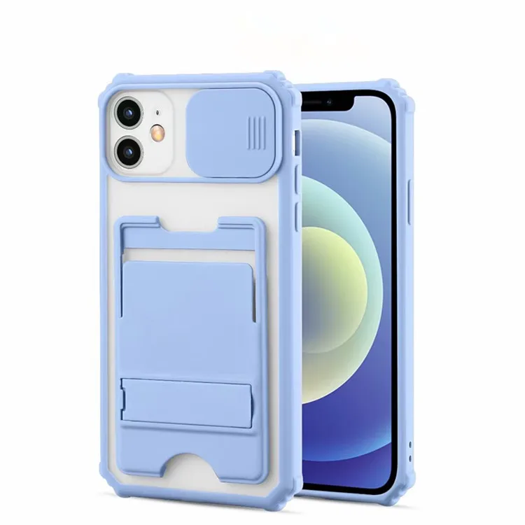 Mobile back cover For Alcatel tcl a3 mobile accessories phone case cover case with credit card with stand 1.5mm cases