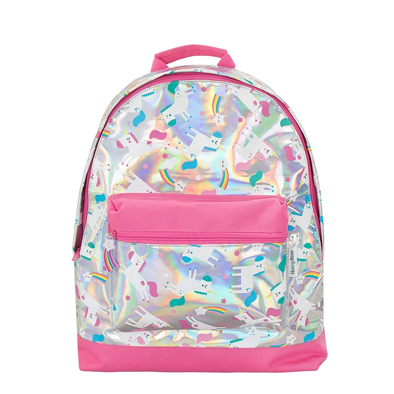 Unicorn Backpack Small Kids School Bag PU Leather Children Kindergarten Backpack for Girl