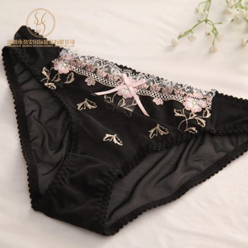 Sexy Fancy Lace Bra Transparent Panty Set Push Up Mature Sexy Hot Bra and Panties