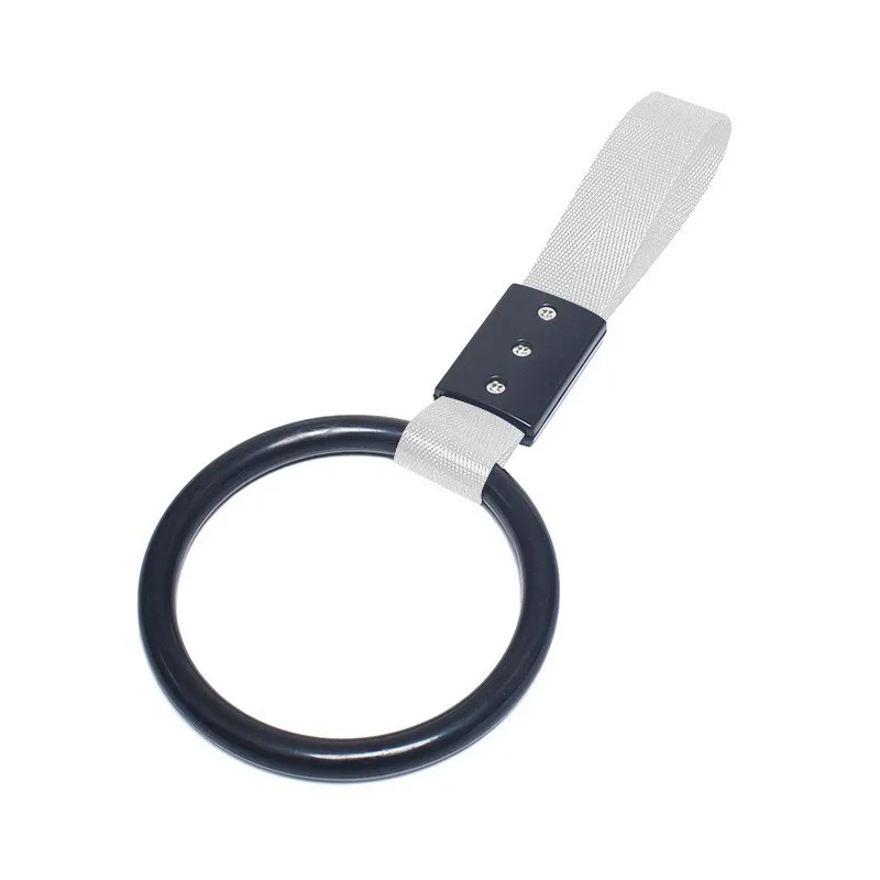 ZEAL Universal Bumper Decoration Custom JDM Style Round Pull Ring Towing Sport Racing Car Tow Strap Trailer Belt