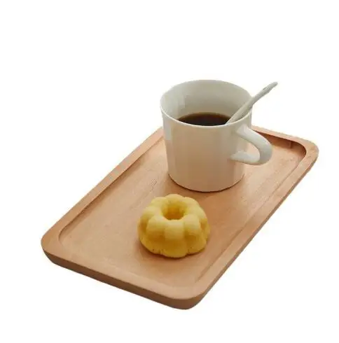 Деревянный поднос овальный десертный