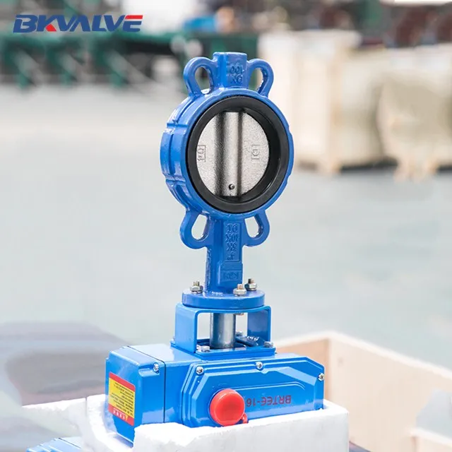 large torque explosion proof electric actuator butterfly valve