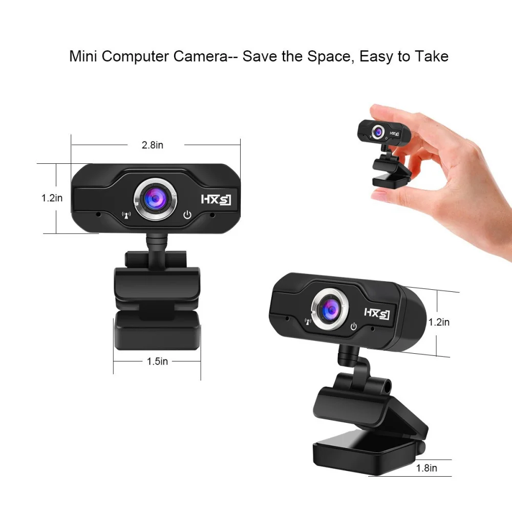 Linkinmi 720P HD desktop Computer Camera Webcam Manual Focus Built-in Noise reduction MIC Video Call Web Camera for PC Laptop