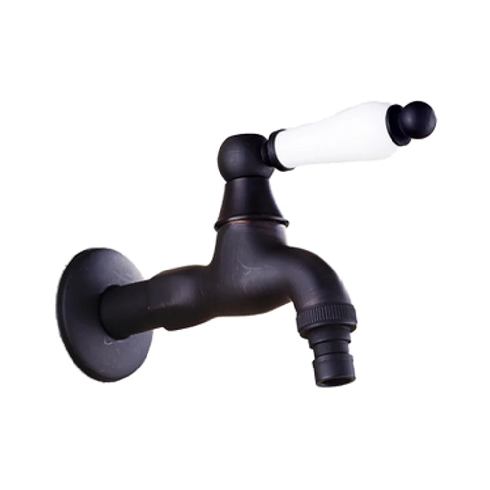 Wall mounted classical orb brass bib cock tap for washing machine bathroom