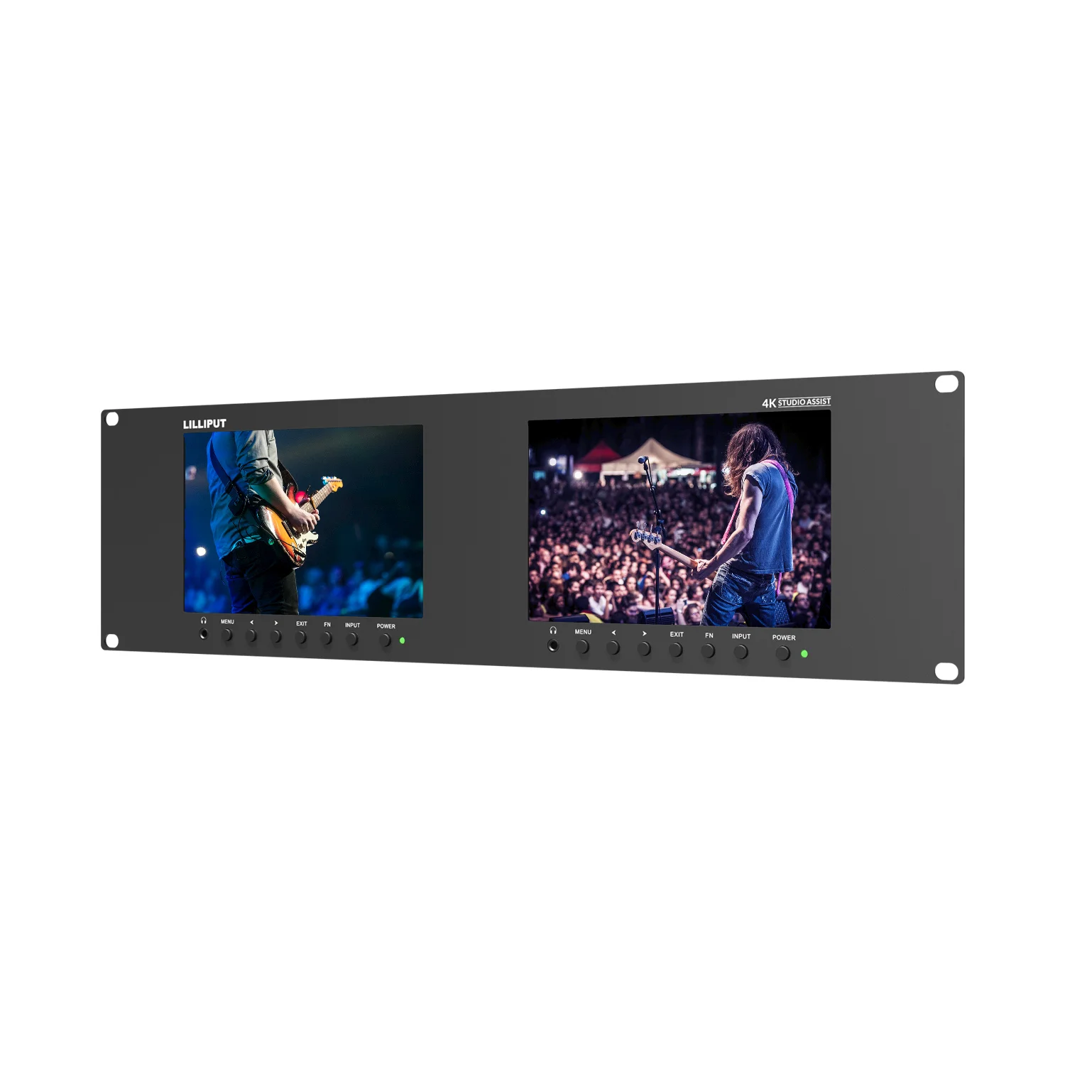 Lilliput 3RU Rackmount Monitor with HDMI 2.0 and 3G-SDI input output Remote control broadcast monitor