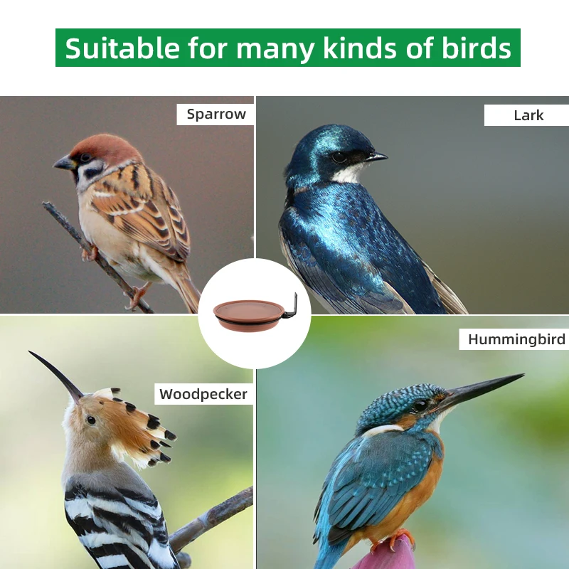 Wholesale Outdoor Garden Wall Tree 2-3 Trays Feeding Metal Hanging Iron Hanging Bird Feeder Bath Tray Heavy Duty Iron Ring