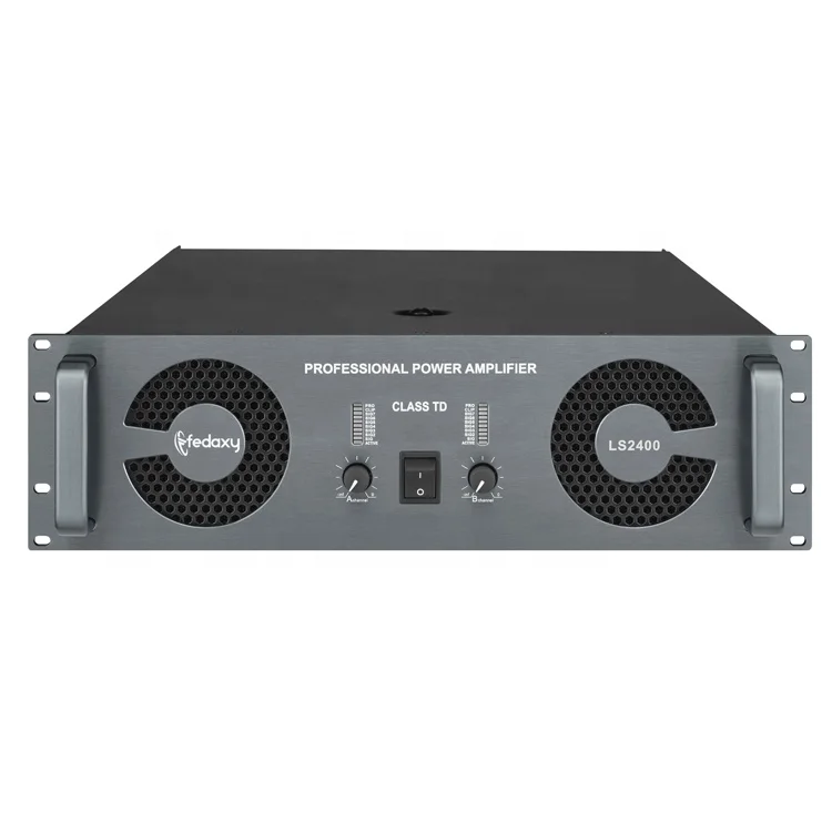 2400watts 2 Channel 3U professional digital karaoke big power amplifier class td