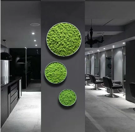 wholesale preserved flowers and plants natural real moss wall art green stabilized reindeer preserved moss wall for decor