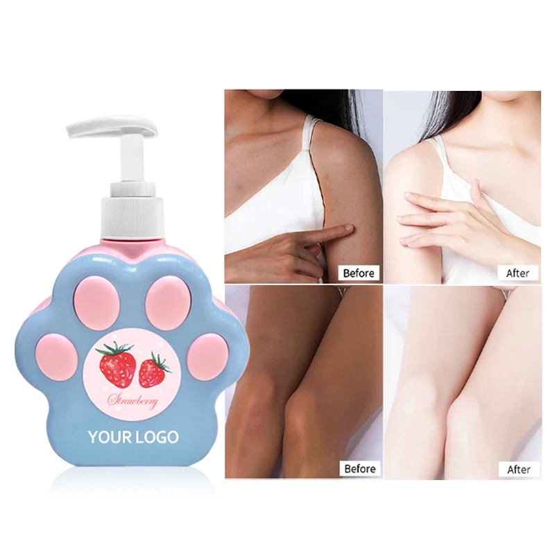 Vitamin E New Design Color Skin Care flower scent perfumed White Cream Shea Butter Wholesale Body Lotion