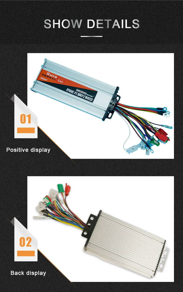 36v 800w Brushless DC controller Motorcycle Scooter ATV Retrofit Kit Motor  Driver