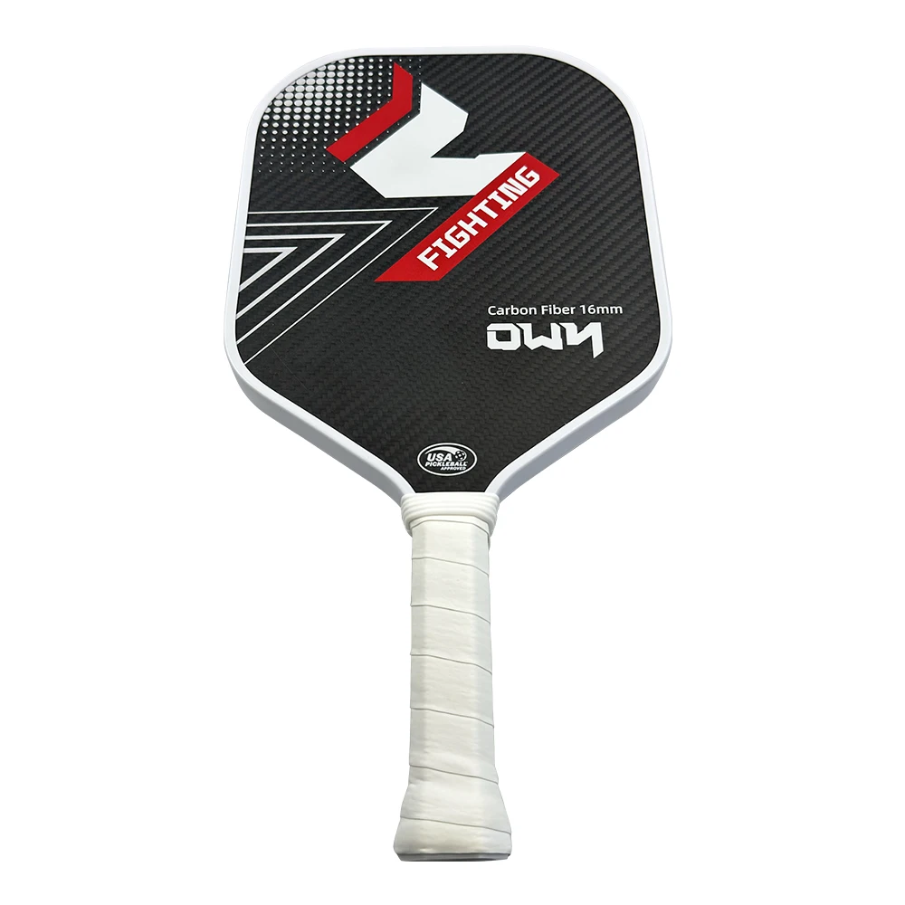 Thermoformed Raw Toray T700 3k Carbon Fiber Pickleball Paddle With 16 Mm Polypropylene Honeycomb Core Glass Fibre Pickleball Pad