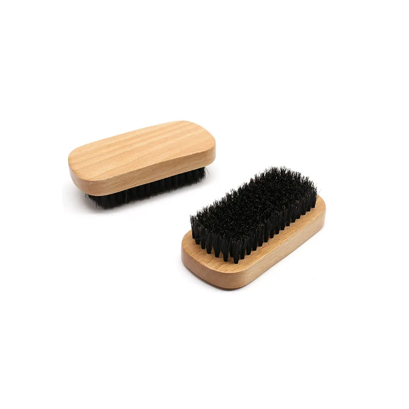 Personal custom made 100% beech brush Boar bristle brush beard massage brush for men
