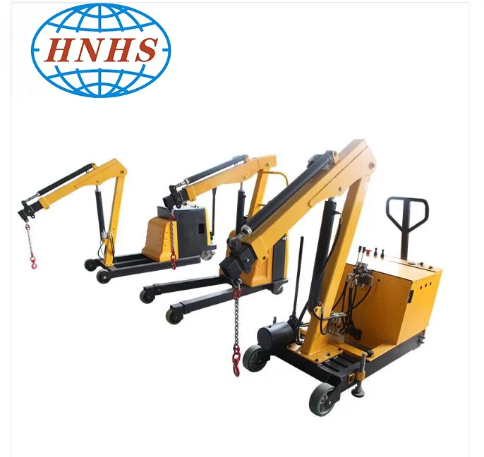 Huasui Electric Mini Crane for Lift Device Crane Lifter 1000kg mini telescopic crane