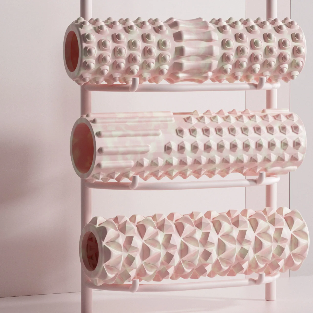 Foam roller High density soft mesh EVA Hollow fitness Yoga foam roller Massage foam roller for exercise