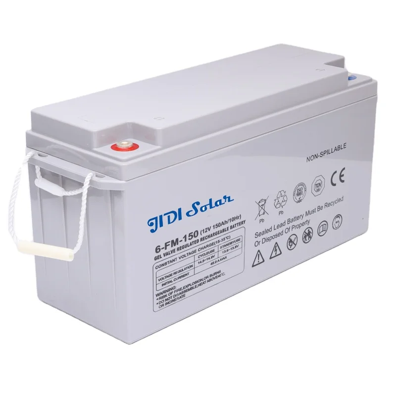 Свинцово-кислотная батарея 12 В 150 Ач глубокий цикл Vrla долговечные гелевые солнечные батареи серная кислота тиксотропный гель Jidi Солнечный свинцовый кальций