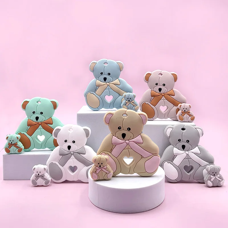 BPA Free Rodent Teeth Necklace Food Grade Chew Baby Toys Teether Set