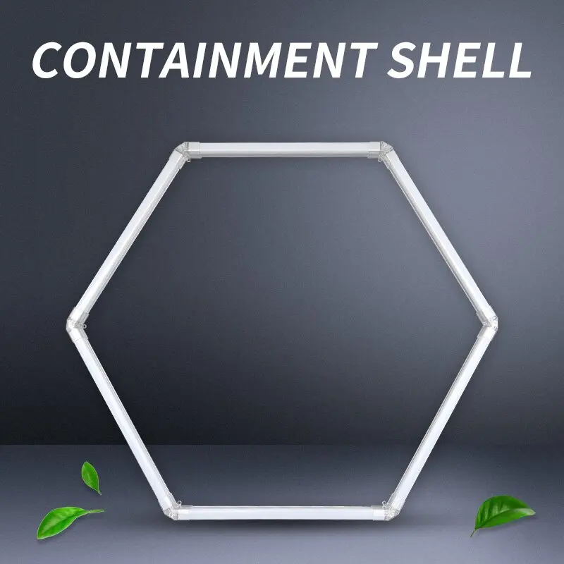 Professional Customized Combination Ceiling Lighting Hexagon Detailing Workshop Ceiling Led Light