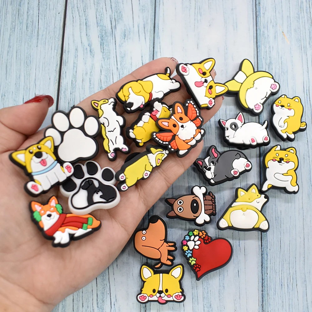 Wholesale Unisex Adult Transparent Pvc Shoe Button Designer Dog Clogs Charms For Clogs And Shoe Accessories